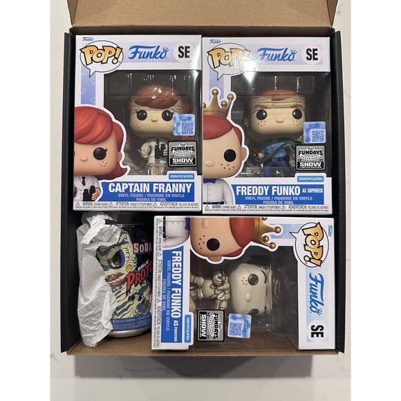 Freddy Funko Fundays Box as Pinocchio LE550, Shipwreck, Captain Franny And Soda - Picture 1 of 7